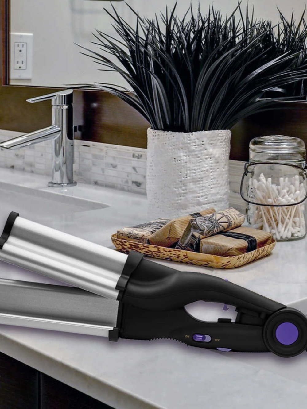 Hot Tools, Pro Signature Titanium Ceramic Deep Waver | Curler Waver Dual-Voltage